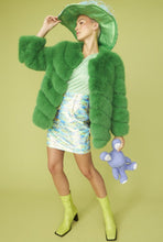 Load image into Gallery viewer, Faux Fur Striped Gaga Coat SUPER CUTE &amp; SUPER SOFT
