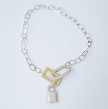 Load image into Gallery viewer, Two Tone Oval Chain Necklace
